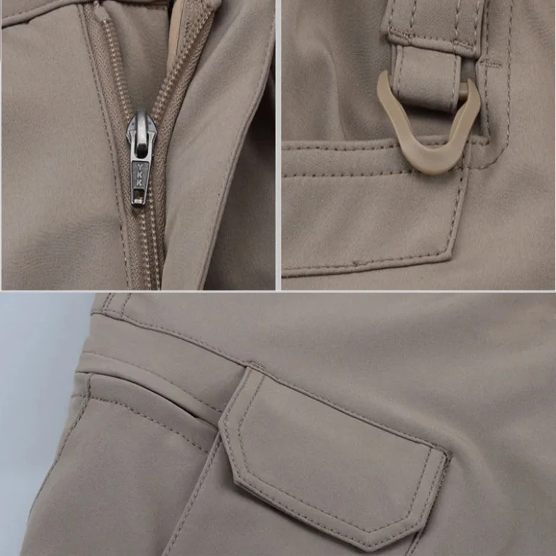 Men's Spring Autumn Tactical Pants Climbing Hiking Camping Fishing Hunting Elastic Trousers Quick Dry Trekking Sports