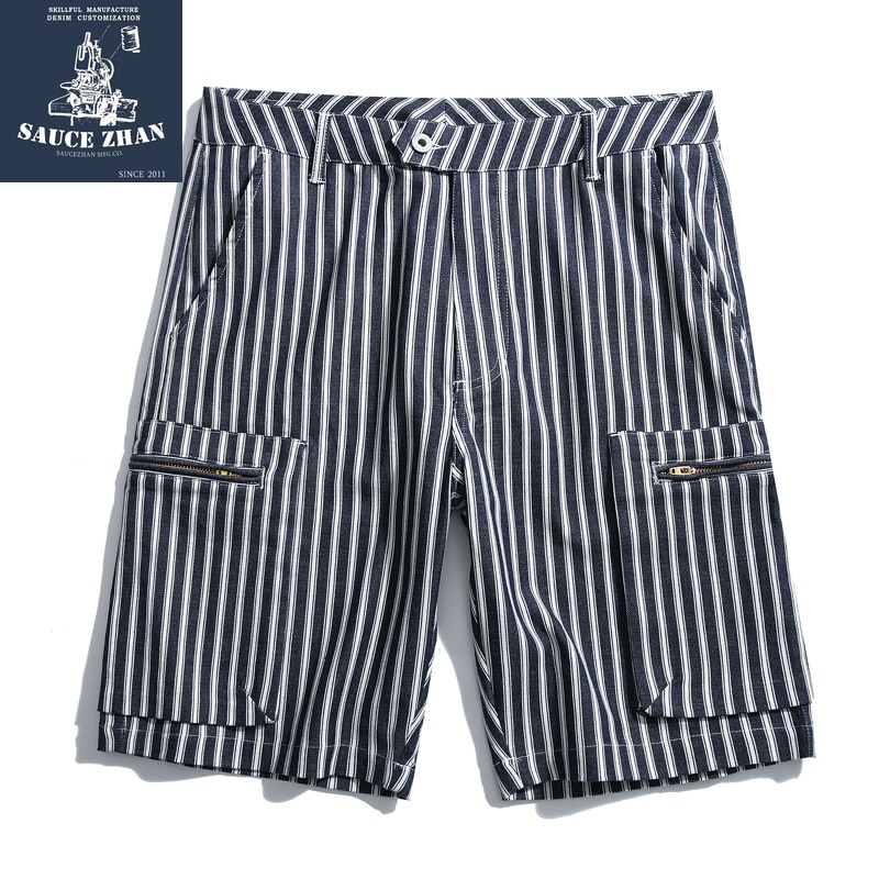 Mens Striped Shorts Summer Shorts
