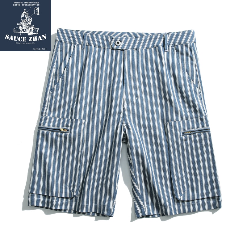Mens Striped Shorts Summer Shorts