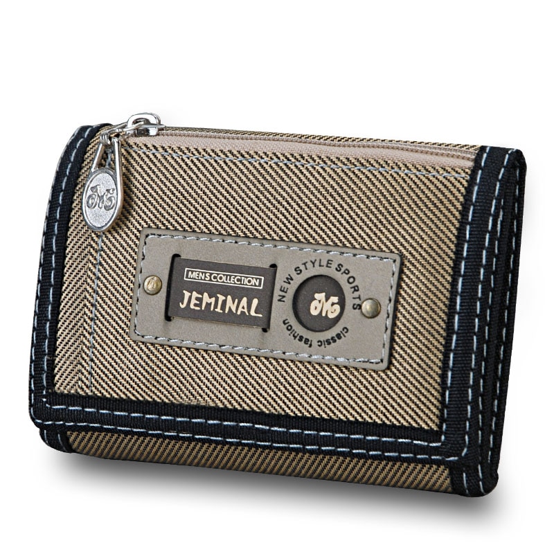 Mens Trifold Wallet Canvas Material Mens Trifold Wallet Canvas Material