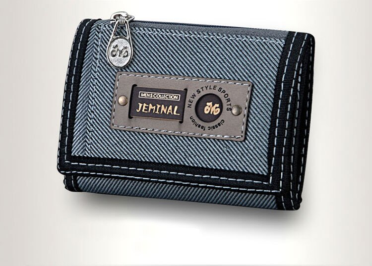 Mens Trifold Wallet Canvas Material