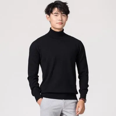 Mens Turtleneck Sweater Casual Wear
