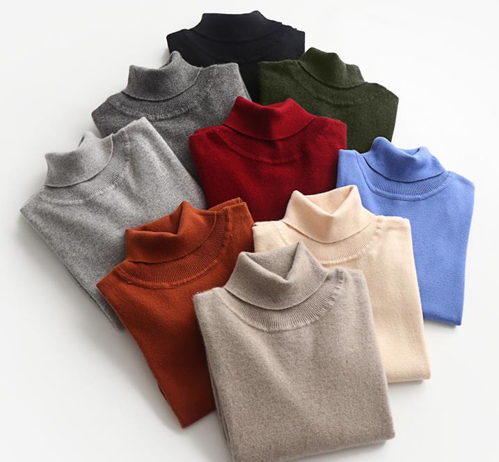 Mens Turtleneck Sweater Casual Wear