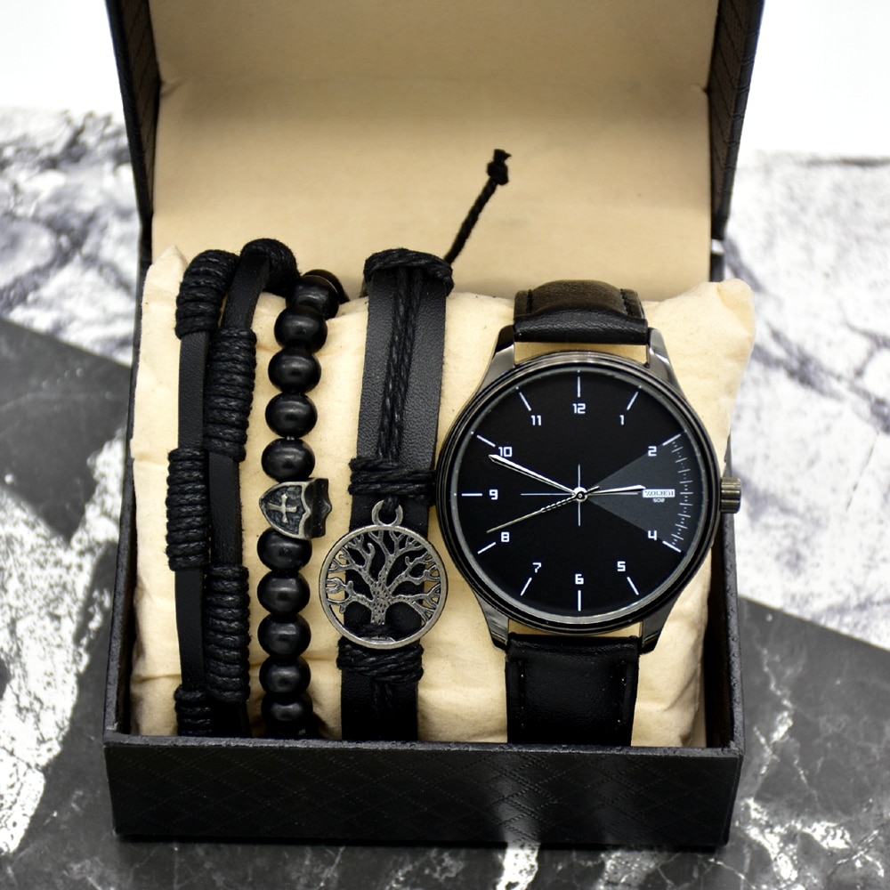 Mens Watch and Bracelet Set Mens Watch and Bracelet Set