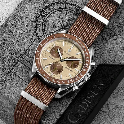 Men's Watches Luxury Quartz Wrist Watch For Men Sapphire AR Coated Crystal Canvas VK68 Speed Chronograph Automatic