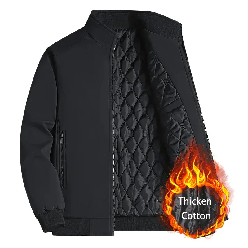 Men's Winter Jacket – Thick, Waterproof, Warm, and Stylish with Stand Collar – Suitable for All Sizes, Including Plus