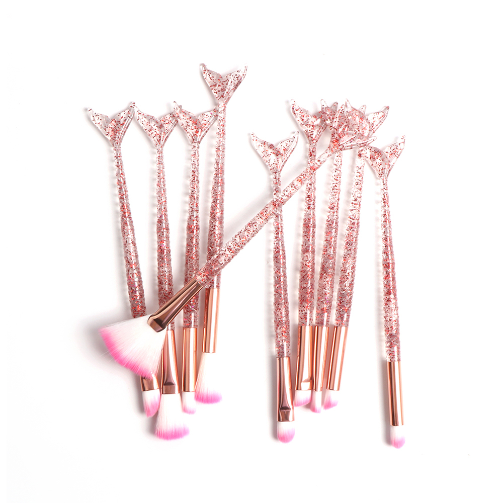 Mermaid Brushes 10PC Complete Brush Set Mermaid Brushes 10PC Complete Brush Set