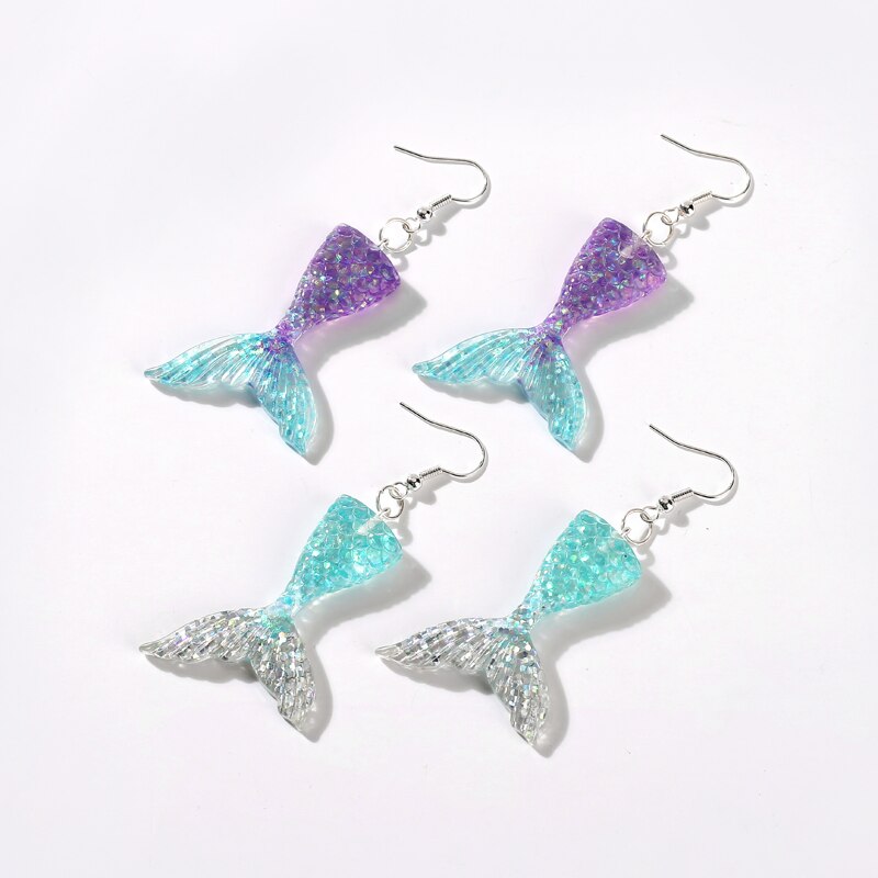 Mermaid Earrings Girls Fashion Jewelry Mermaid Earrings Girls Fashion Jewelry