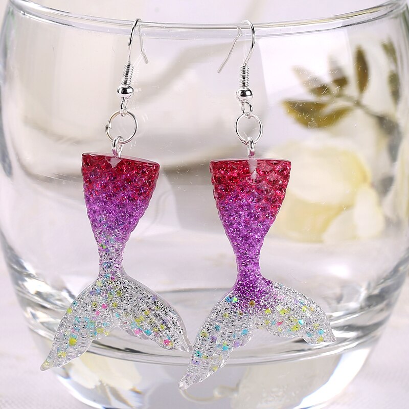 Mermaid Earrings Girls Fashion Jewelry Mermaid Earrings Girls Fashion Jewelry