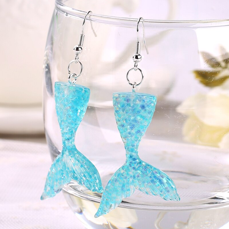 Mermaid Earrings Girls Fashion Jewelry Mermaid Earrings Girls Fashion Jewelry