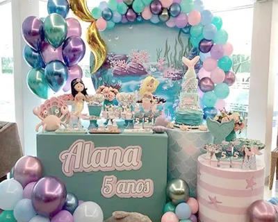 Mermaid Tail Balloon Party Décor (44pcs) Mermaid Tail Balloon Party Décor (44pcs)