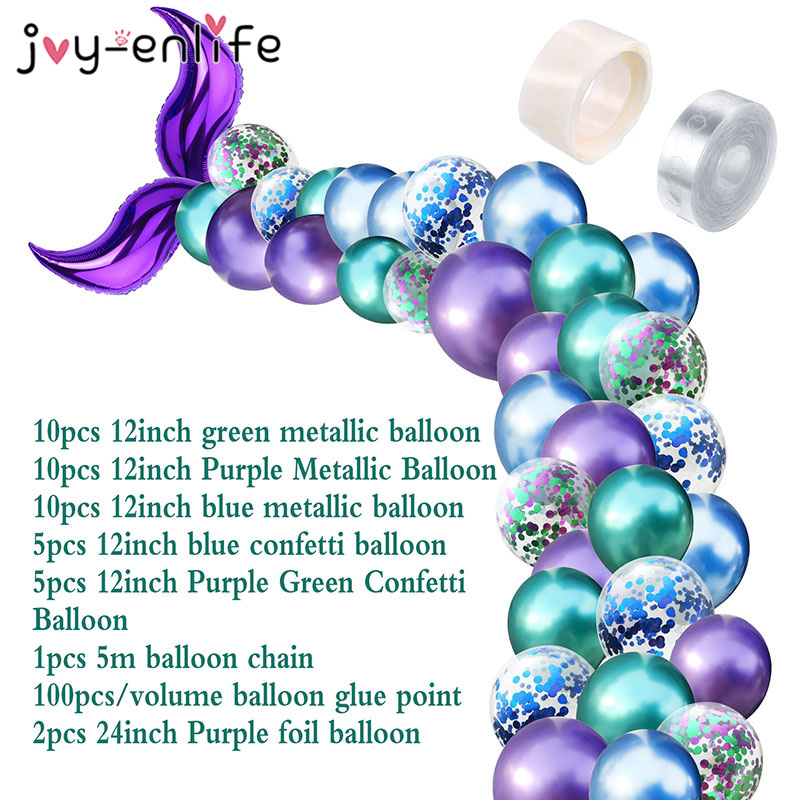 Mermaid Tail Balloon Party Décor (44pcs) Mermaid Tail Balloon Party Décor (44pcs)
