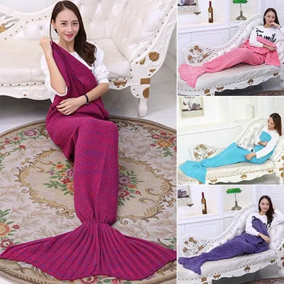Mermaid Tail Blanket Bed Wrap Mermaid Tail Blanket Bed Wrap