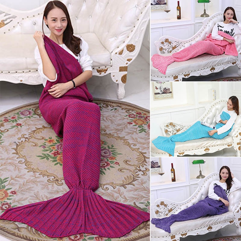 Mermaid Tail Blanket Bed Wrap Mermaid Tail Blanket Bed Wrap