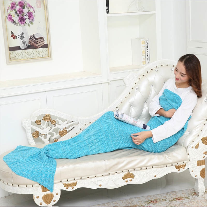 Mermaid Tail Blanket Bed Wrap Mermaid Tail Blanket Bed Wrap
