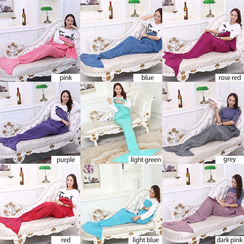Mermaid Tail Blanket Bed Wrap Mermaid Tail Blanket Bed Wrap