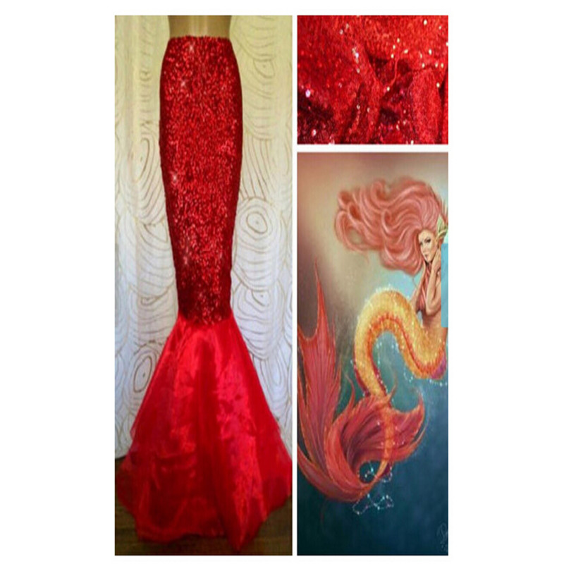 Mermaid Tail Skirt Costume for Adults