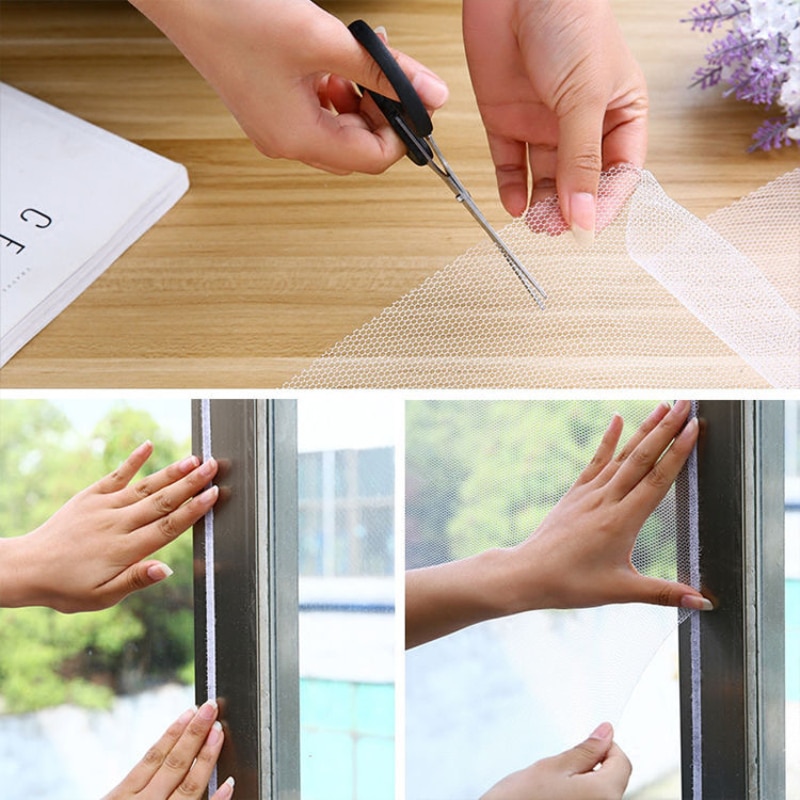 Mesh Adhesive Velcro Mosquito Net