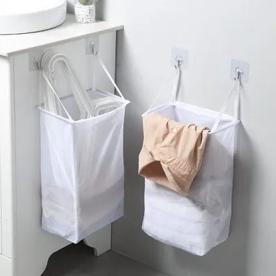 Mesh Cloth Wall Hanging Hamper Mesh Cloth Wall Hanging Hamper