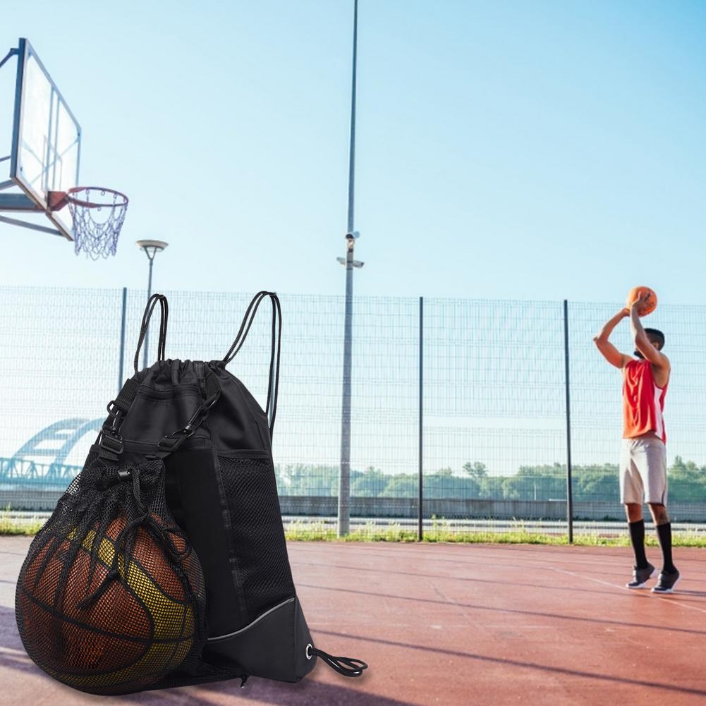 Mesh Drawstring Ball Backpack