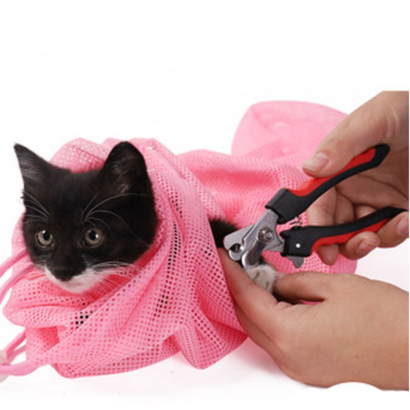 Mesh Drawstring Cat Restraint for Grooming Mesh Drawstring Cat Restraint for Grooming