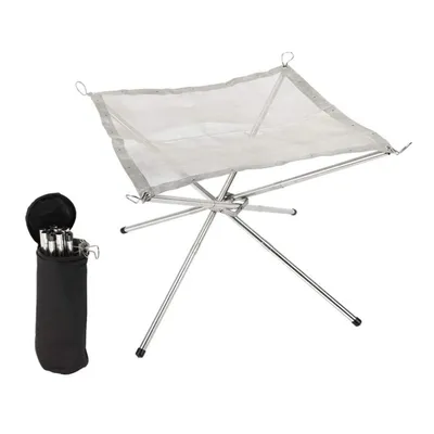 Mesh Fire Pit Portable Campfire Rack