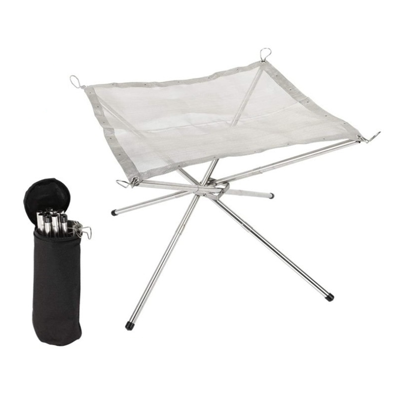 Mesh Fire Pit Portable Campfire Rack