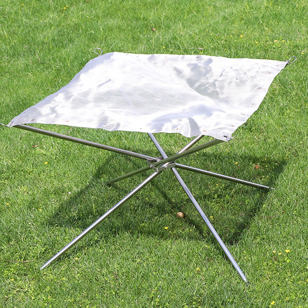 Mesh Fire Pit Portable Campfire Rack
