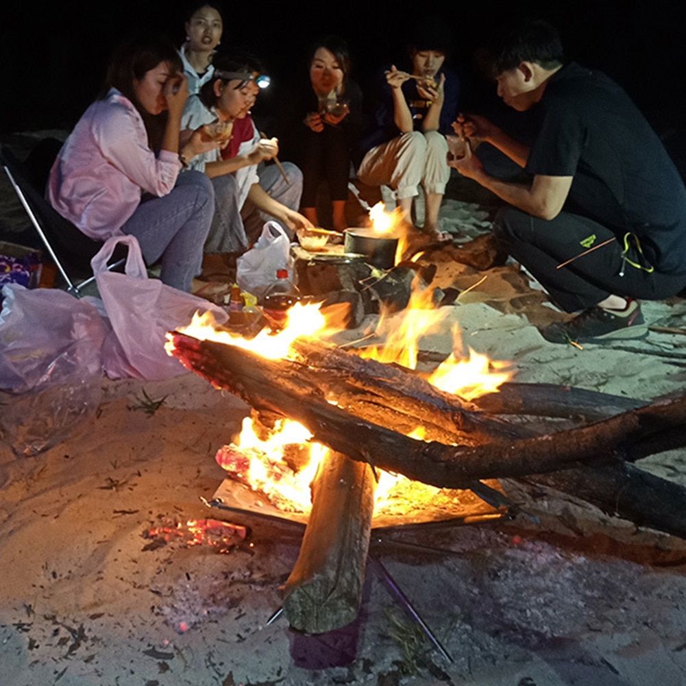 Mesh Fire Pit Portable Campfire Rack