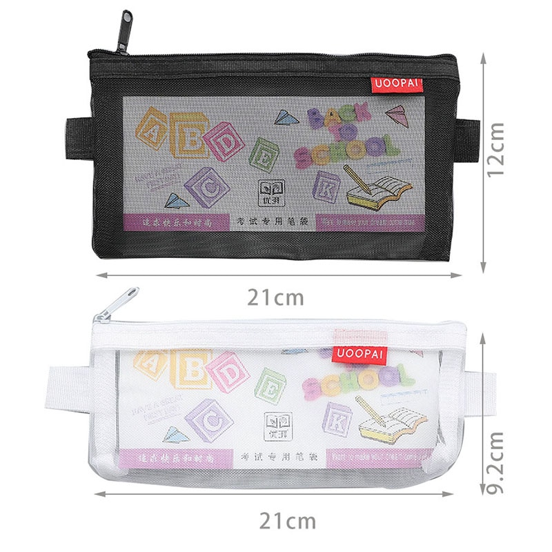 Mesh Pencil Case Storage Pouch