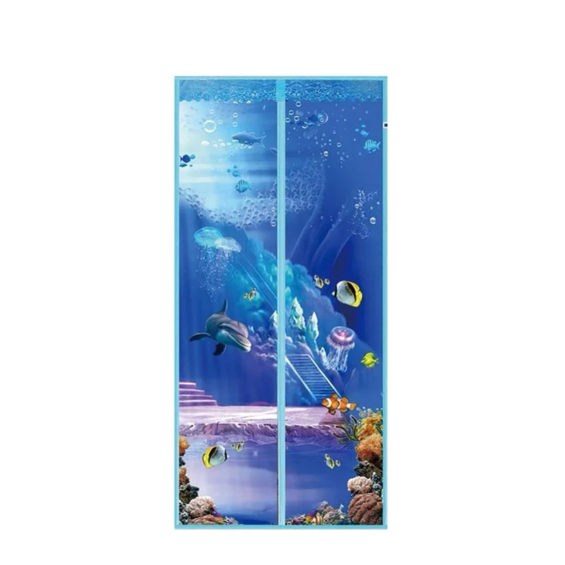 Mesh Screen Door Magnetic Curtain