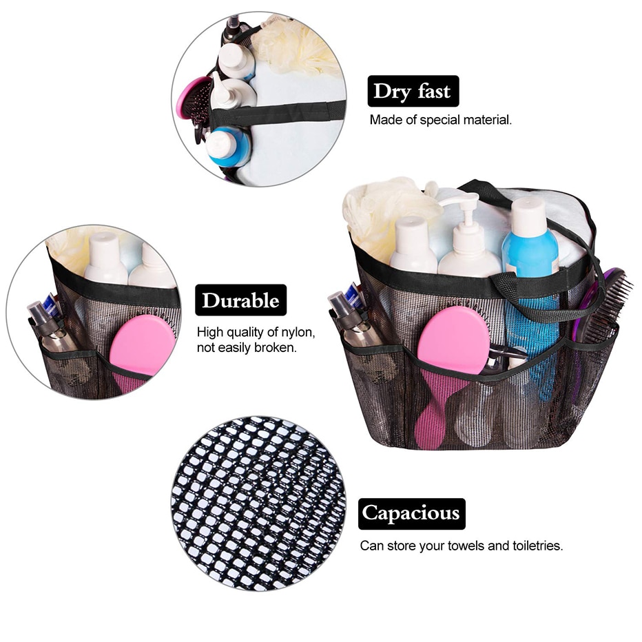 Mesh Shower Caddy Tote Bag Mesh Shower Caddy Tote Bag
