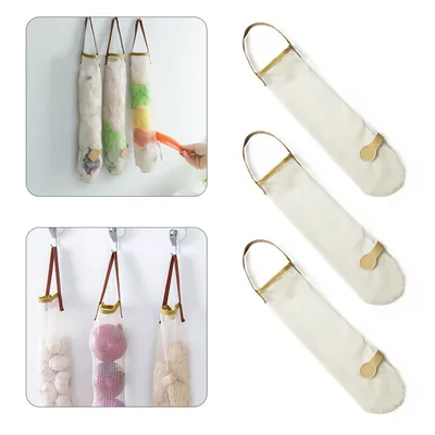 Mesh Space Saving Garlic Storage Bag (3 pcs)