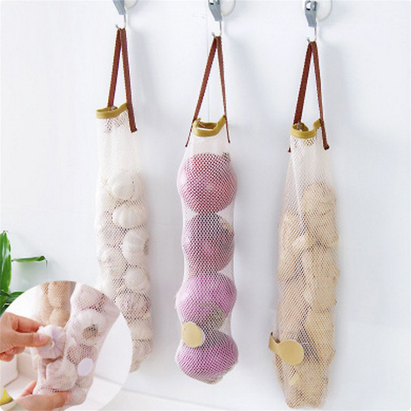 Mesh Space Saving Garlic Storage Bag (3 pcs)