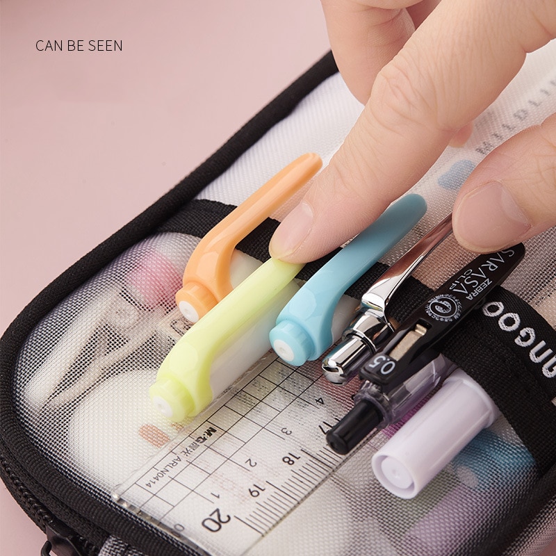 Mesh Transparent Pencil Pouch