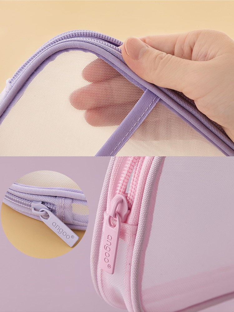 Mesh Transparent Pencil Pouch