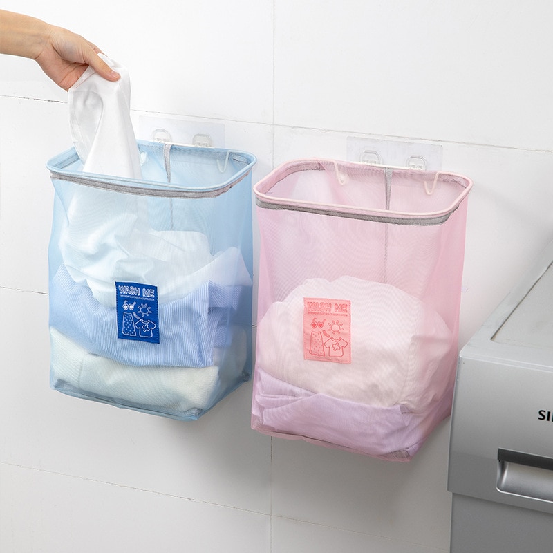 Mesh Wall Mounted Laundry Hamper Mesh Wall Mounted Laundry Hamper