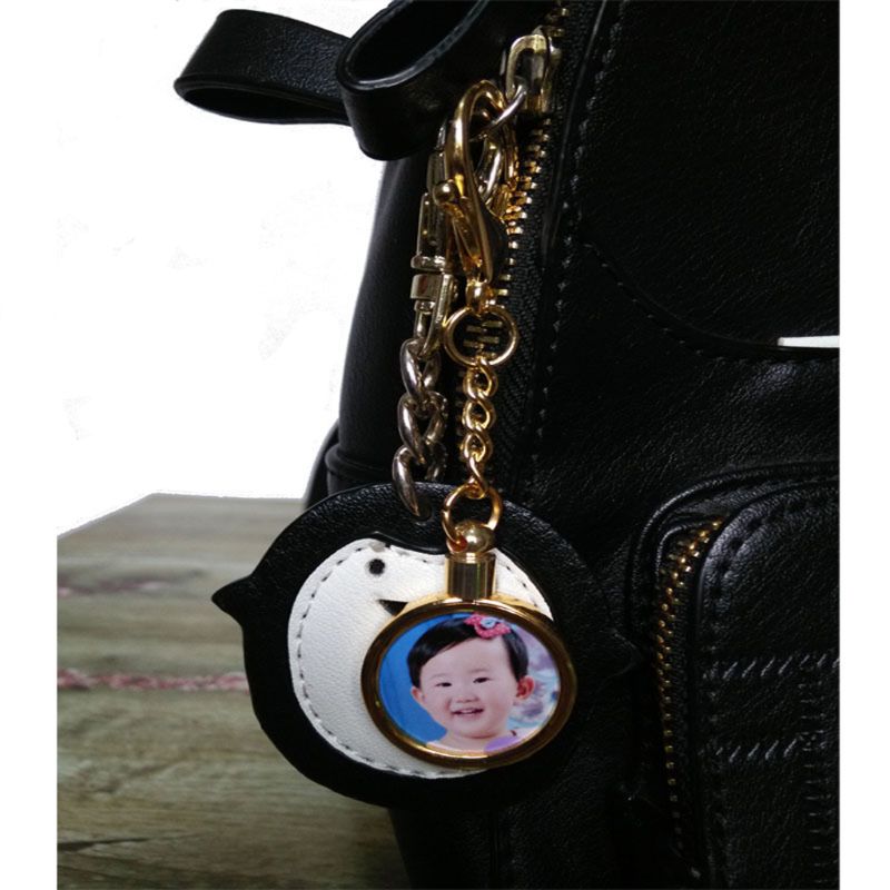 Metal 27mm Coin Holder Keychain