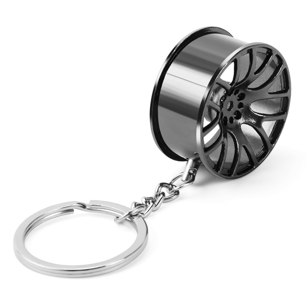 Metal 3D Wheel Rim Keychain