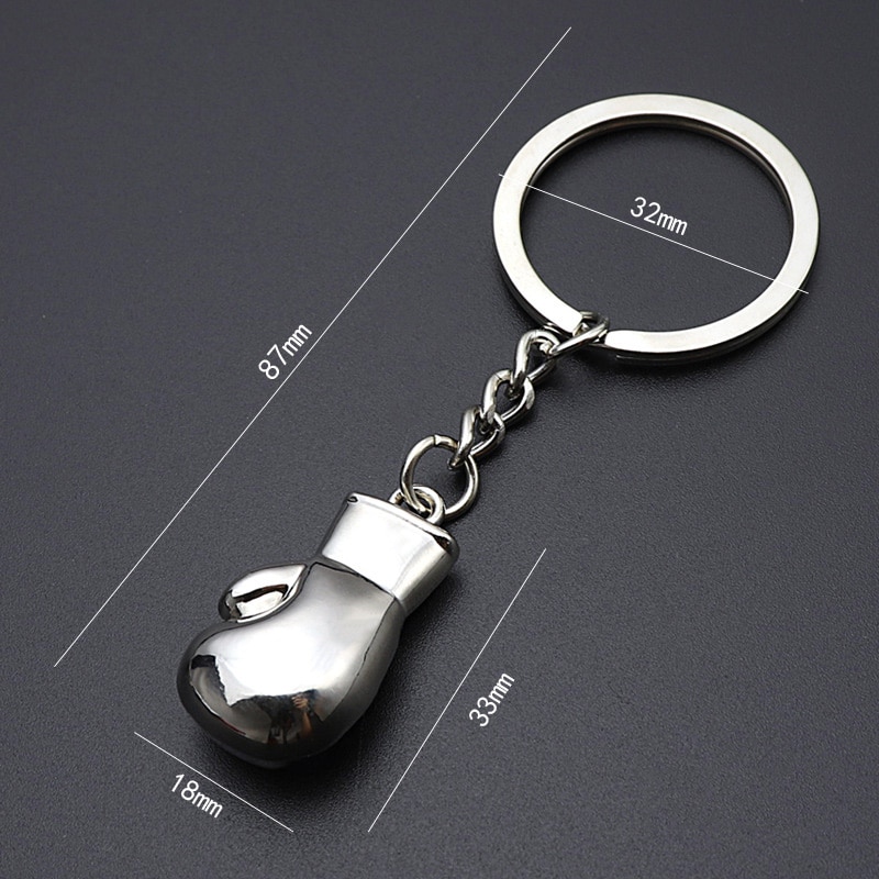Metal Alloy Boxing Gloves Keychain Metal Alloy Boxing Gloves Keychain