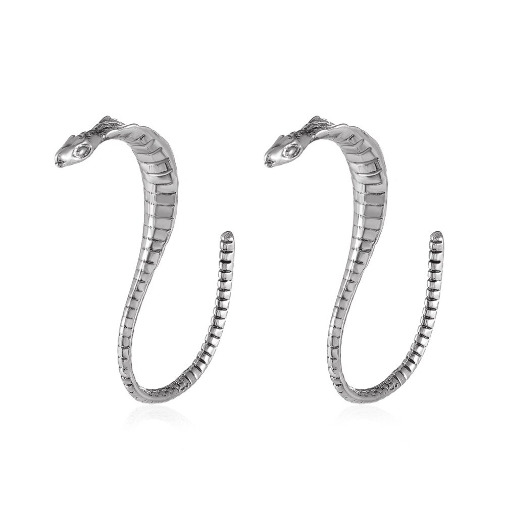 Metal Alloy Punk Cobra Earrings Metal Alloy Punk Cobra Earrings