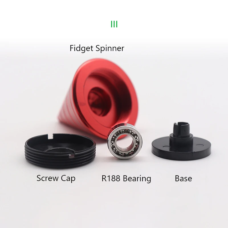 Metal Aluminum Alloy Fidget Spinner Sharp Cone Mezmoglobe Desktop Rotate Hand Spinner Fingertip Gyro Stress Relief