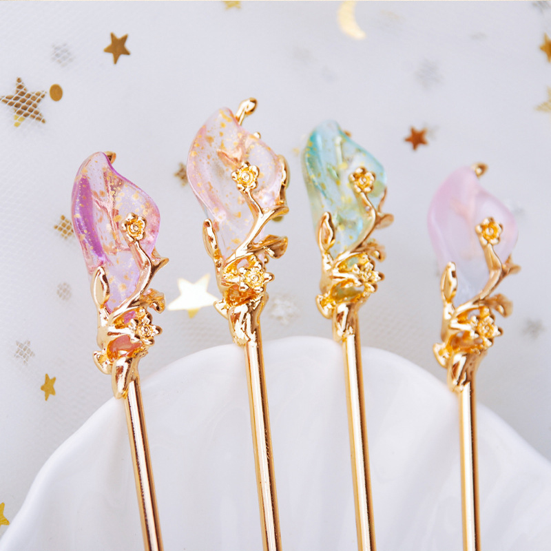 Metal and Crystal Chopstick Hair Clip Metal and Crystal Chopstick Hair Clip