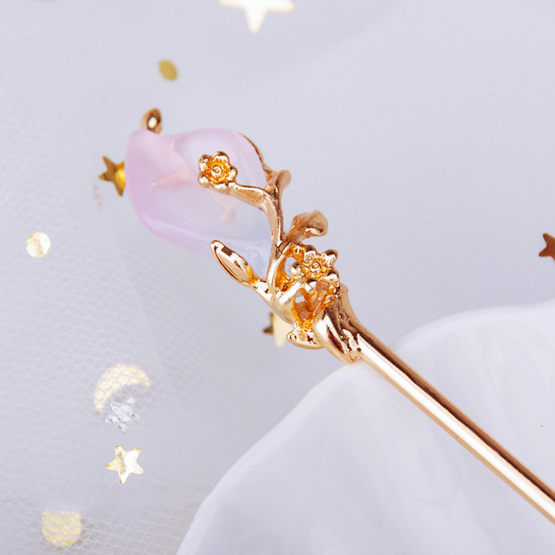 Metal and Crystal Chopstick Hair Clip Metal and Crystal Chopstick Hair Clip