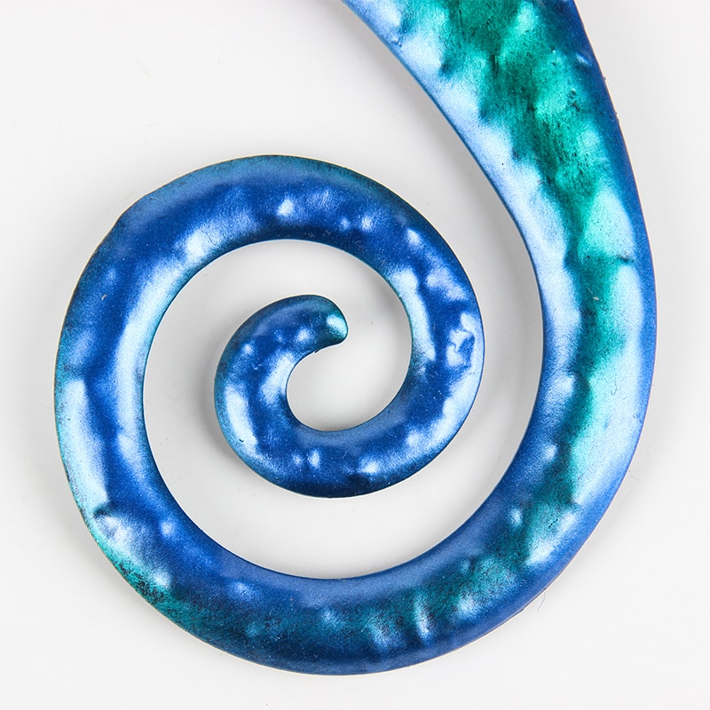 Metal and Glass Seahorse Wall Decor Metal and Glass Seahorse Wall Decor