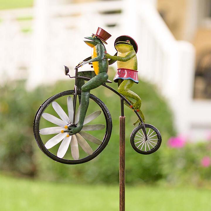 Metal Animal Bicycle Wind Spinner Metal Animal Bicycle Wind Spinner