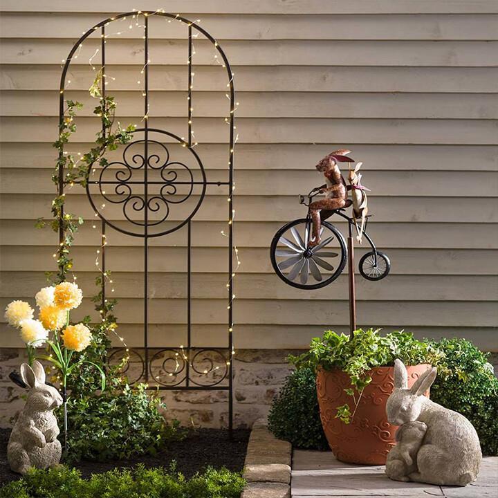 Metal Animal Bicycle Wind Spinner Metal Animal Bicycle Wind Spinner