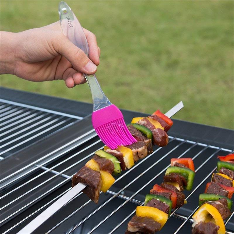 Metal BBQ Skewers Reusable Meat Skewers