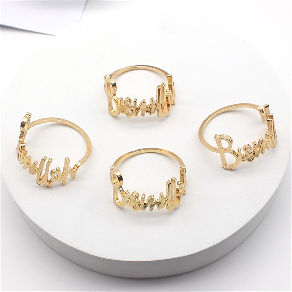Metal Bismillah Napkin Rings (12pcs)