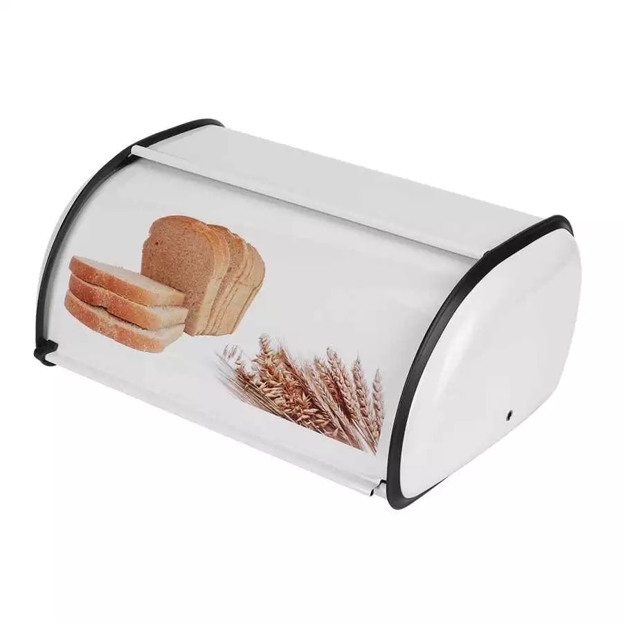 Metal Bread Box Storage Container